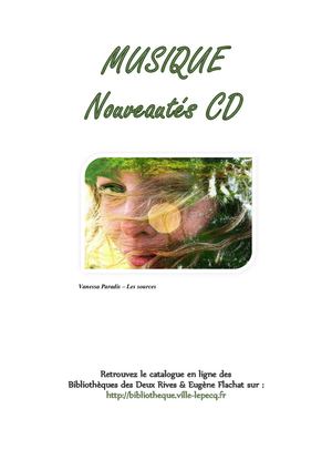 Nouveautés Cd 2019