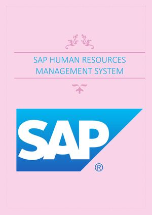 Sap Human Resources Management System
