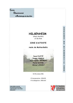 HILSENHEIM, route de Muttersholtz (d)