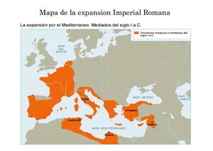 Mapa De La Expansión Imperial Romana