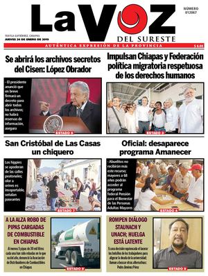 Diario La Voz del Sureste 24-01-2019