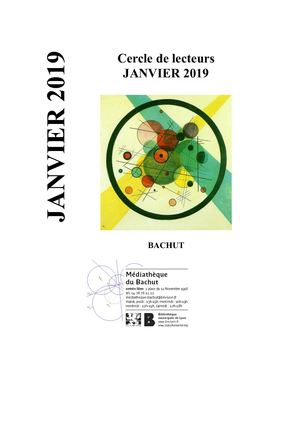Cercle de Lecteurs - Janvier 2019- Médiathèque du Bachut