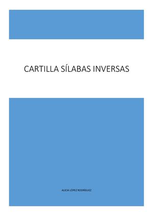 Cartilla Inversa Mixtas Sinfones