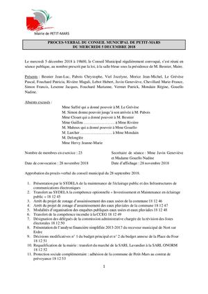 Compte rendu de CM du 5 déc 2018