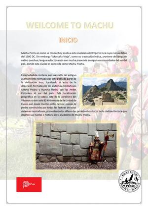 Machu Picchu Es Como Se Conoce Hoy En Día A Esta Ciudadela Del Imperio Inca Cuyas Ruinas Datan Del 1300 Dc