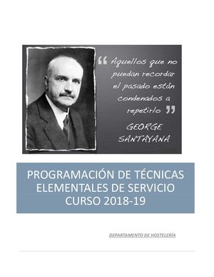 Técnicas Elementales De Servicio