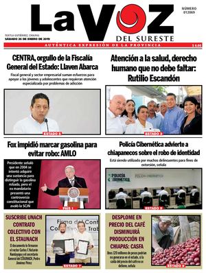 Diario La Voz del Sureste 26-01-2019