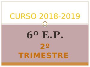 Reunion Padres 2º Trimestre 18 19 6º Ep