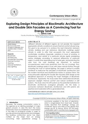 Exploring Design Principles of Bioclimatic Architecture and Double Skin Facades as A Convincing Tool for Energy Saving