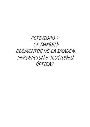 Actividad 7 Ilusiones Opticas