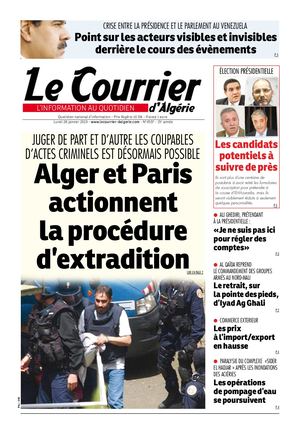 Calameo Le Courrier D Algerie Du Lundi 28 Janvier 2019