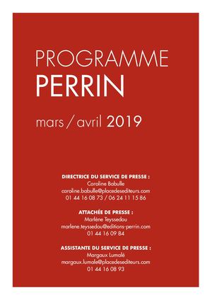 Programme Perrin Mars Avril 2019