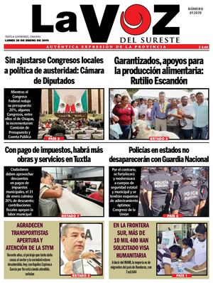 Diario La Voz del Sureste 28-01-2019