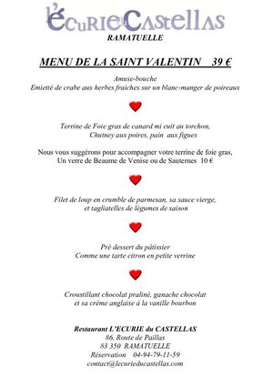 Menu Saint Valentin 19