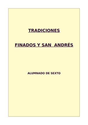 Finados Y San Andrés