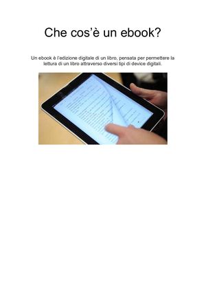 Che Cos’è Un Ebook