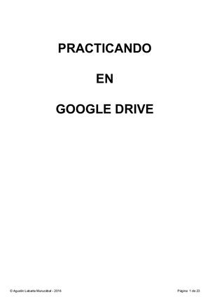 Practicando En Google Drive