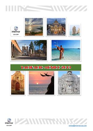 Avance Tarifario Intermar Mexico 2019