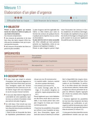 Elevage Fiches Mesures