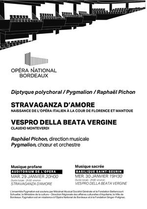 Diptyque poly chorale / Pygmalion / 29 et 30 janv. 19