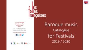 Uk Festivals Catalogue Folies Francoises 2019 2020