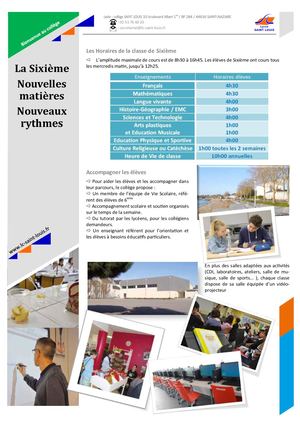 Plaquette 2019 Collège Saint Louis