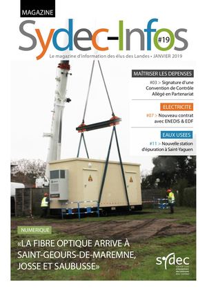 Sydec-Infos • Magazine Des Elus N°19 • Janvier 2019