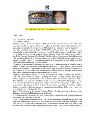 Historia Del Puerto De Cartagena De Indias
