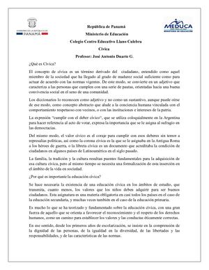 Cívica 7 Y 8