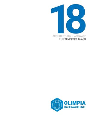 Arquitectural Hardware for tempered glass