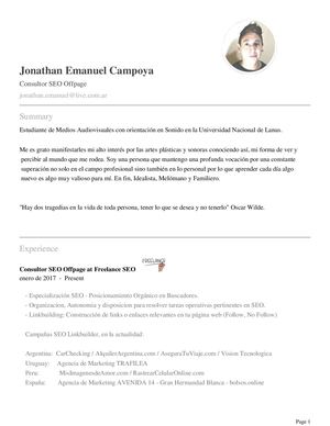 Cv Jonathan Emanuel Campoya