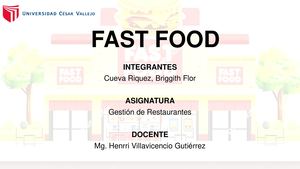 Fast Food Gestion De Restaurante Revista