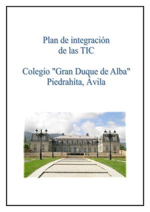 Plan Integración De Las Tic 2018 19