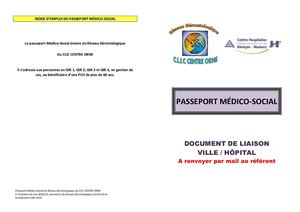 Passeport Médico Social V02/2018