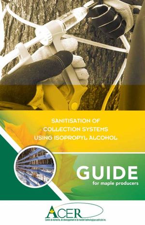 Sanitisation of collection systems using isopropl alcohol