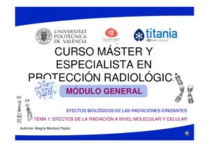 Radiobiología1b Efectos+de+la+radiación+a+nivel+molecular+y+celular