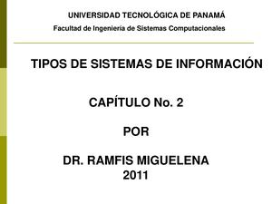 Tipos de Sistema de Información