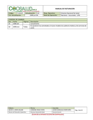 Manual De Facturación Subsidiada