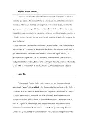 REGIÓN CARIBE