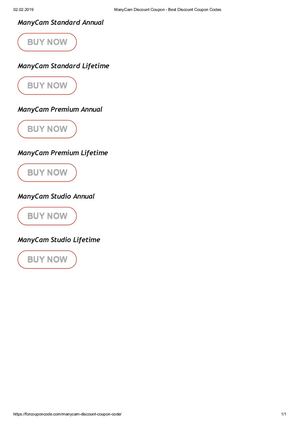 Many Cam Discount Coupon