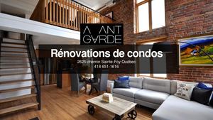 Rénovation de condo haut de gamme par l'Atelier Avant-Garde