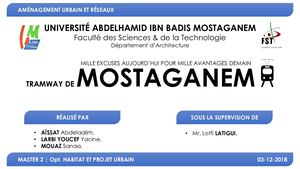 Exposé Sur Le Tramway De Mostaganem