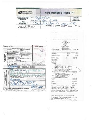 "DELIVERED" Draft, AFV, and payment (M.0. SN: 24822629910) via Registered mail 'RA 577 446 963 US' sent to 'MEDIACOM COMMUNICATION CORPORATION' on January 24, 2019.