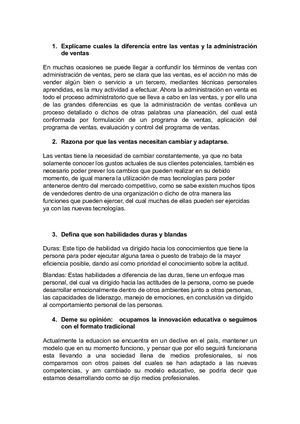 Explícame Cuales La Diferencia Entre Las Ventas Y La Administración De Ventas
