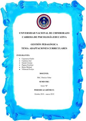 Adaptaciones Curriculares