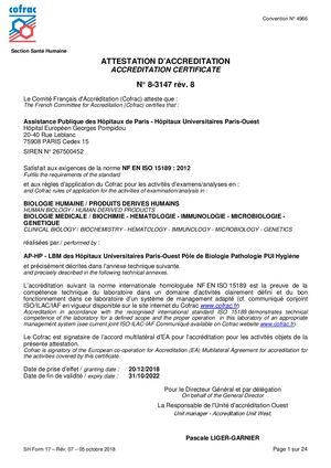 Hôpitaux_universitaires_Paris_Ouest_–_accréditation_COFRAC_n°8-3147