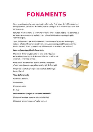 7. FONAMENTS