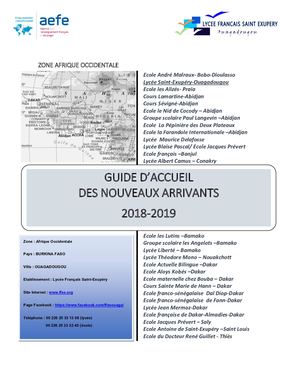 Guide Accueil Nouveaux Arrivants