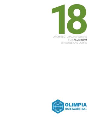 ARCHITECTURAL HARDWARE FOR ALUMINUM WINDOWS AND DOORS