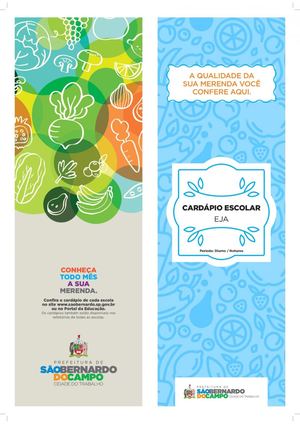 Cardápio Eja